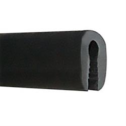 PROFILO PVC NERO MM.17×10×3,5 PER SPESSORI MM.3/4